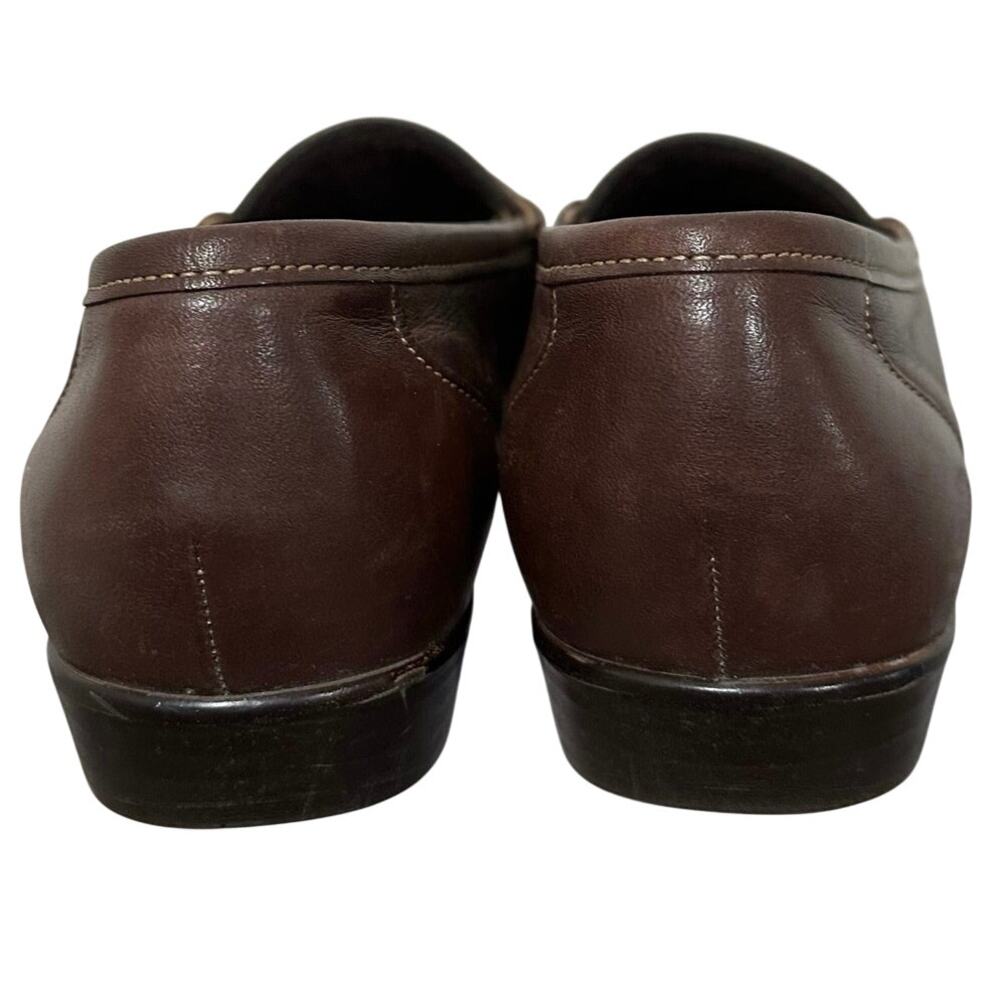 Women's SAS Brown Leather Horsebit Loafers Tripad Comfort Slip-Ons Size 7.5 - Picture 4 of 11
